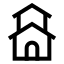 Duplex icon with stroke sharp style
