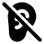 Earoff icon with solid standard style