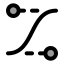 Easecurvecontrolpoints icon with duotone standard style