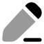 Edit icon with bulk rounded style
