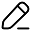 Edit icon with stroke rounded style