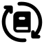 Elearningexchange icon with solid standard style