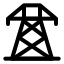 Electrictower icon with duotone standard style