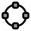 Ellipseselection icon with duotone standard style