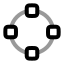 Ellipseselection icon with twotone rounded style