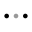 Ellipsis icon with twotone rounded style