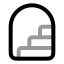 Entrancestairs icon with twotone rounded style
