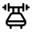 Equipmentbenchpress icon with stroke standard style