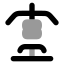 Equipmentweightlifting icon with bulk rounded style