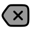 Eraser icon with duotone rounded style