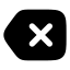 Eraser icon with solid rounded style