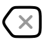 Eraser icon with twotone rounded style