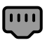 Ethernetport icon with duotone standard style