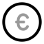 Eurocircle icon with twotone rounded style