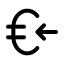 Euroreceive icon with duotone standard style