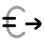 Eurosend icon with duotone rounded style