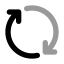 Exchange icon with bulk rounded style