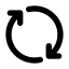 Exchange icon with solid rounded style