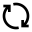 Exchange icon with solid sharp style