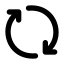 Exchange icon with solid standard style