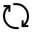 Exchange icon with stroke sharp style
