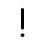 Exclamationmark icon with duotone standard style