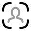 Faceid icon with twotone rounded style