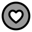 Favouritecircle icon with duotone rounded style