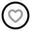 Favouritecircle icon with twotone rounded style