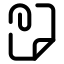 Fileattachment icon with stroke standard style
