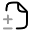Filediff icon with twotone rounded style