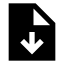 Filedown icon with solid sharp style