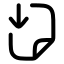 Filedownload icon with stroke rounded style