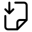 Filedownload icon with stroke standard style