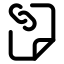 Filelink icon with stroke standard style