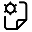 Filemanagement icon with stroke standard style