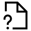 Filequestionmark icon with stroke sharp style