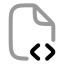 Filescript icon with twotone rounded style