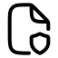 Filesecurity icon with stroke rounded style
