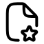 Filestar icon with stroke rounded style