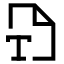 Filetypecorner icon with stroke sharp style