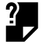 Fileunknown icon with solid sharp style