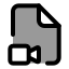 Filevideocamera icon with duotone standard style