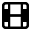 Film icon with solid standard style