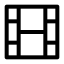 Film icon with stroke sharp style