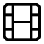 Film icon with stroke standard style