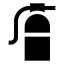 Fireextinguisher icon with solid sharp style