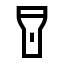 Flashlight icon with stroke sharp style