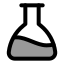 Flaskconical icon with duotone standard style