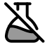 Flaskconicaloff icon with duotone rounded style